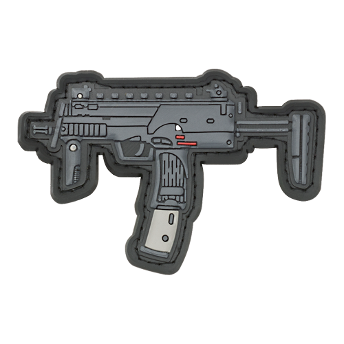 PARCHE DE GOMA CON VELCRO MODELO ARMA [08231]