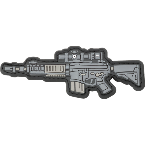 PARCHE DE GOMA CON VELCRO MODELO ARMA [08229]