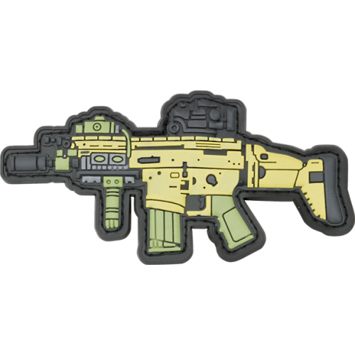 PATCH IN GOMMA CON VELCRO MODELLO ARMA [08226]