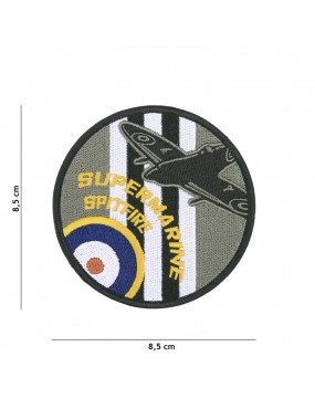 SUPERMARINE SPITFIRE BESTICKTER PATCH MIT THERMISCHEM KLEBER [5069]