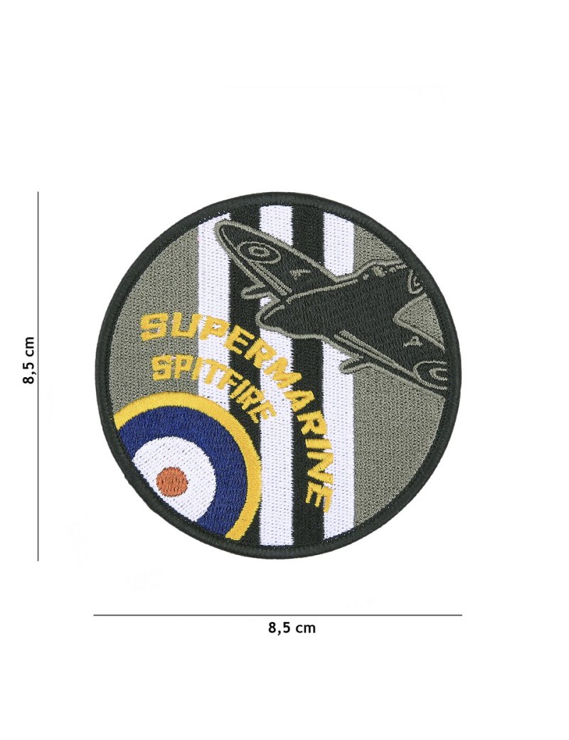 PARCHE BORDADO SUPERMARINE SPITFIRE CON TERMOADESIVO [5069]