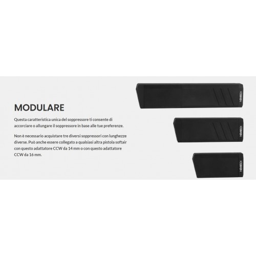 SUPPRESSEUR RECTANGULAIRE MODULAIRE NOVRITSCH POUR SSP18 [NVH-S-SSP18]