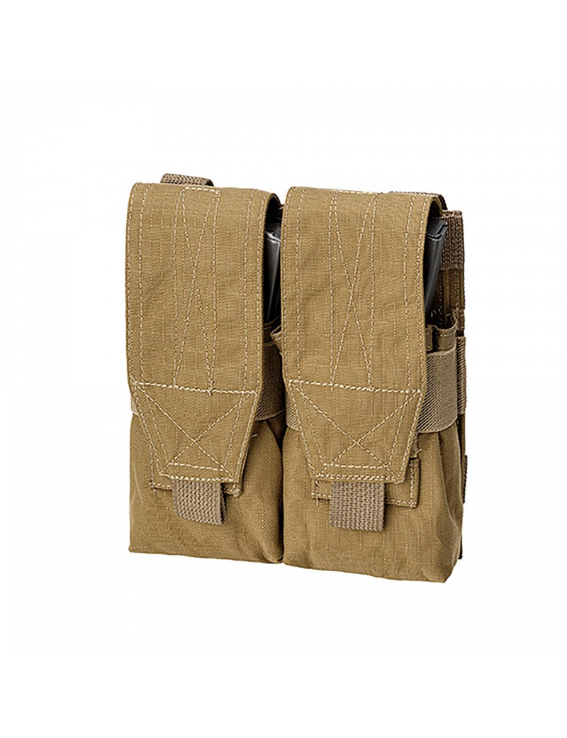 PORTA CARICATORE DOPPIO A MOLLE M4-AK TAN [D5-M4AK CT]