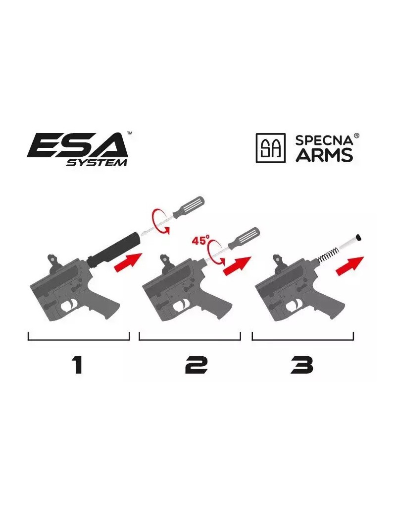 RIFLE SPECNA ARMS SA-C12 CORE™ NEGRO/TAN [SPE-01-035100]