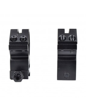 ROYAL HIGH RINGS 30MM FOR STANDARD RAILS 20MM BLACK [M3016] 2