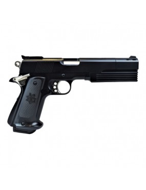 HFC COMBAT COMMANDER 1911 GAS FIXED BARREL BLACK [HG 125B]