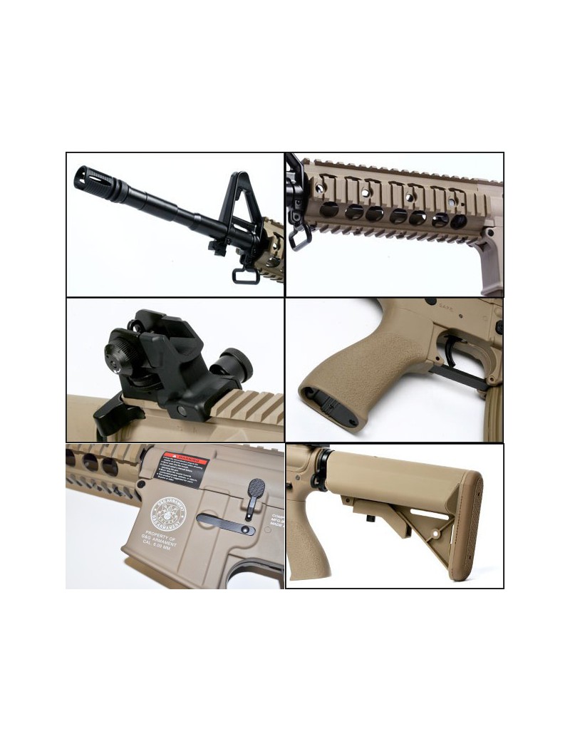 RIFLE ELÉTRICO G&G CM16 RAIDER-L CQB TAN [GG09T]