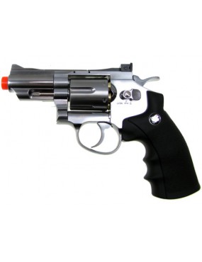 WIN GUN REVOLVER CO2 708 ARGENT PLEIN MÉTAL [C 708S]