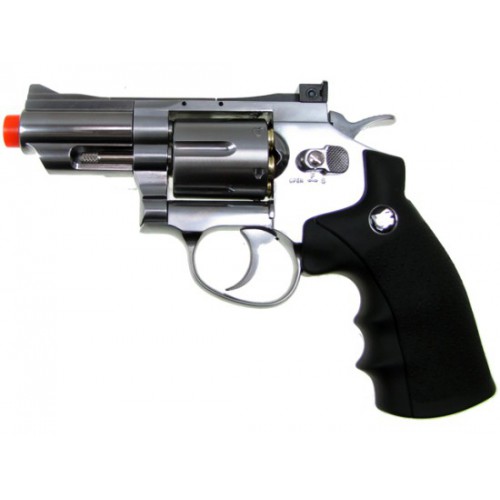 WIN GUN REVOLVER CO2 708 SILVER FULL METAL [C 708S]