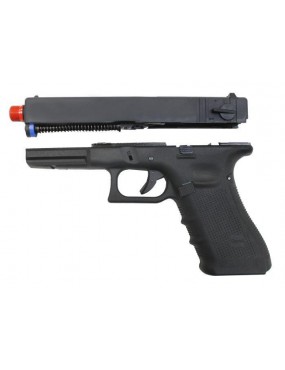 GLOCK G18 A GAS SCARRELLANTE RAFFICA-SINGOLO 4 GENERAZIONE NERA [W059B] 2