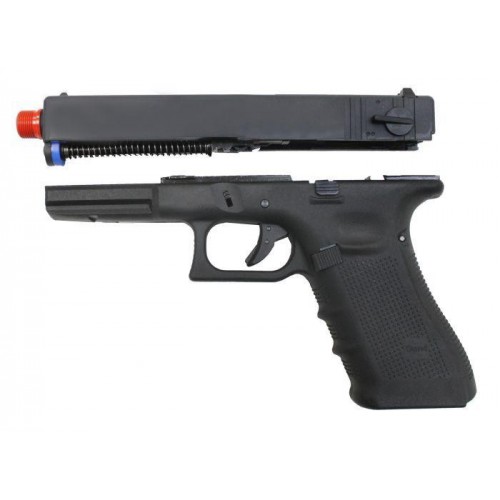 GLOCK G18 A GAS SCARRELLANTE RAFFICA-SINGOLO 4 GENERAZIONE NERA [W059B]