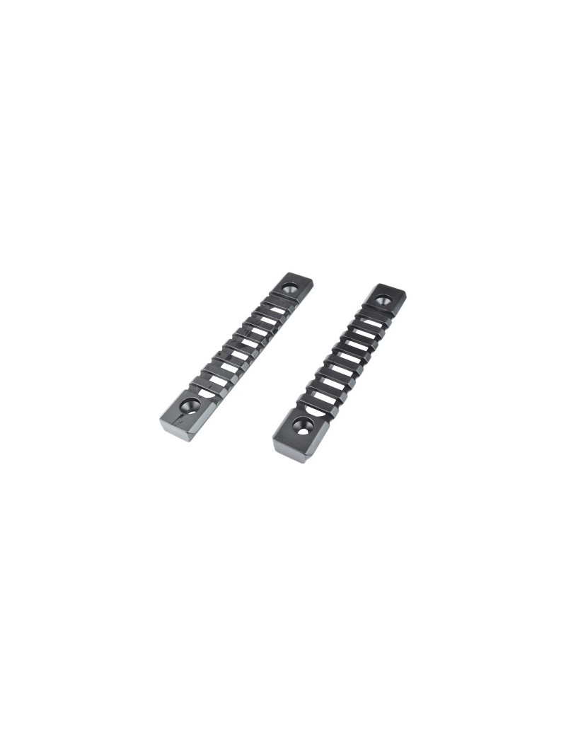 JS-TACTICAL STANDARD 20MM 9 SLOTS RAIL FOR KEYMOD BLACK - 2 PIECES [JS-KMRL11]