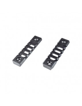 JS-TACTICAL CORREDERA ESTÁNDAR 20MM 5 RANURAS PARA KEYMOD NEGRO - 2 PIEZAS [JS-KMRL7]