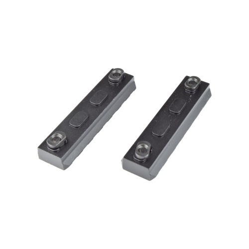 JS-TACTICAL STANDARD 20MM 7 SLOTS SCHIENE FÜR M-LOK SCHWARZ - 2 STÜCK [JS-MLR7]