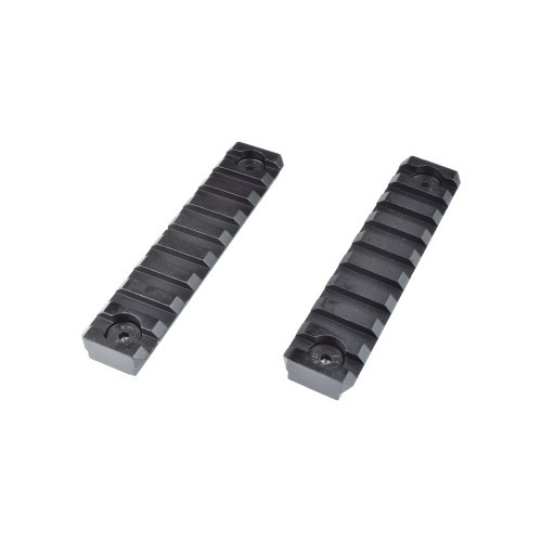 JS-TACTICAL STANDARD 20MM 9 SLOTS SCHIENE FÜR M-LOK SCHWARZ - 2 STÜCK [JS-MLR9]