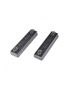 JS-TACTICAL STANDARD SLIDE 20MM 9 SLOTS PARA M-LOK PRETO - 2 PEÇAS [JS-MLR9] 2