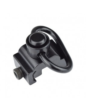 JS-TACTICAL QD SLING SWIVEL MIT 20-MM-SCHIENENMONTAGE SCHWARZ [JS-SW43]