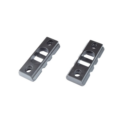 JS-TACTICAL SLITTA STANDARD 20MM 3 SLOTS PER KEYMOD NERO - 2 PEZZI [JS-KMRL5]