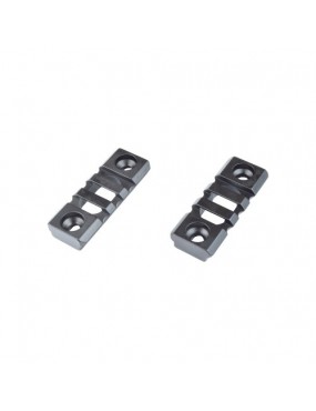 JS-TACTICAL STANDARD 20MM 3 SLOTS RAIL FOR KEYMOD BLACK - 2 PIECES [JS-KMRL5]