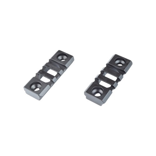 JS-TACTICAL STANDARD SLIDE 20MM 3 SLOTS FÜR KEYMOD SCHWARZ - 2 STÜCK [JS-KMRL5]