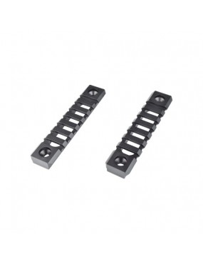 JS-TACTICAL SLITTA STANDARD 20MM 7 SLOTS PER KEYMOD NERO - 2 PEZZI [JS-KMRL9]