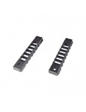 JS-TACTICAL SLITTA STANDARD 20MM 7 SLOTS PER KEYMOD NERO - 2 PEZZI [JS-KMRL9] 2