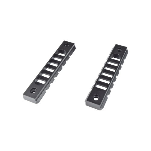 JS-TACTICAL STANDARD SLIDE 20MM 7 SLOTS PARA KEYMOD PRETO - 2 PEÇAS [JS-KMRL9]