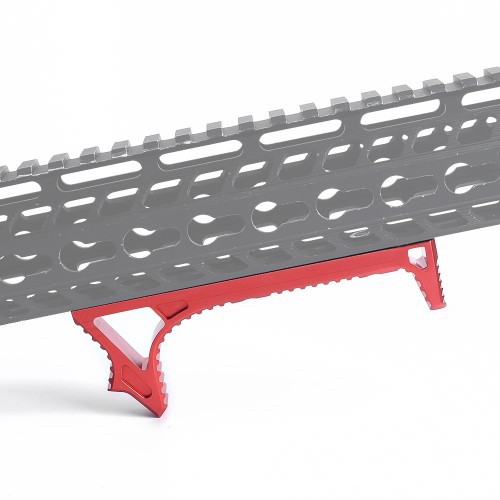 METAL LINK CURVED FOREGRIP FOR KEYMOD RED [ME6076-RED]