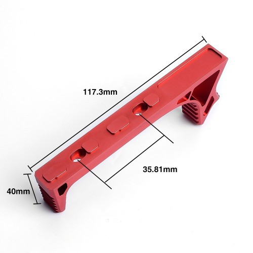 METAL MANGO CURVO LINK PARA KEYMOD ROJO [ME6076-RED]