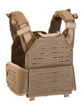 DEFCON 5 STORM PLATE CARRIER MIT QUICK RELEASE SYSTEM + TRIPLE MAG. BEUTEL COYOTE TAN [D5-BAV23 CT] 2