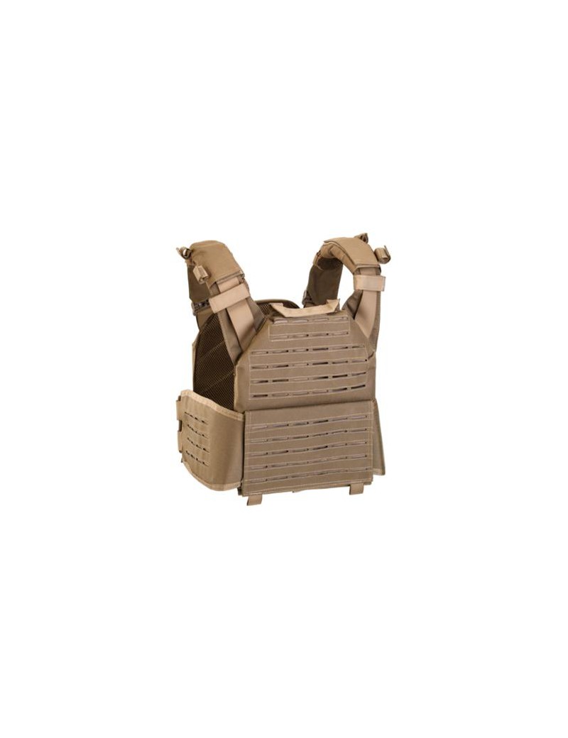 DEFCON 5 STORM PLATE CARRIER COM SISTEMA DE LIBERAÇÃO RÁPIDA + MAG TRIPLO. BOLSA COIOTE TAN [D5-BAV23 CT]