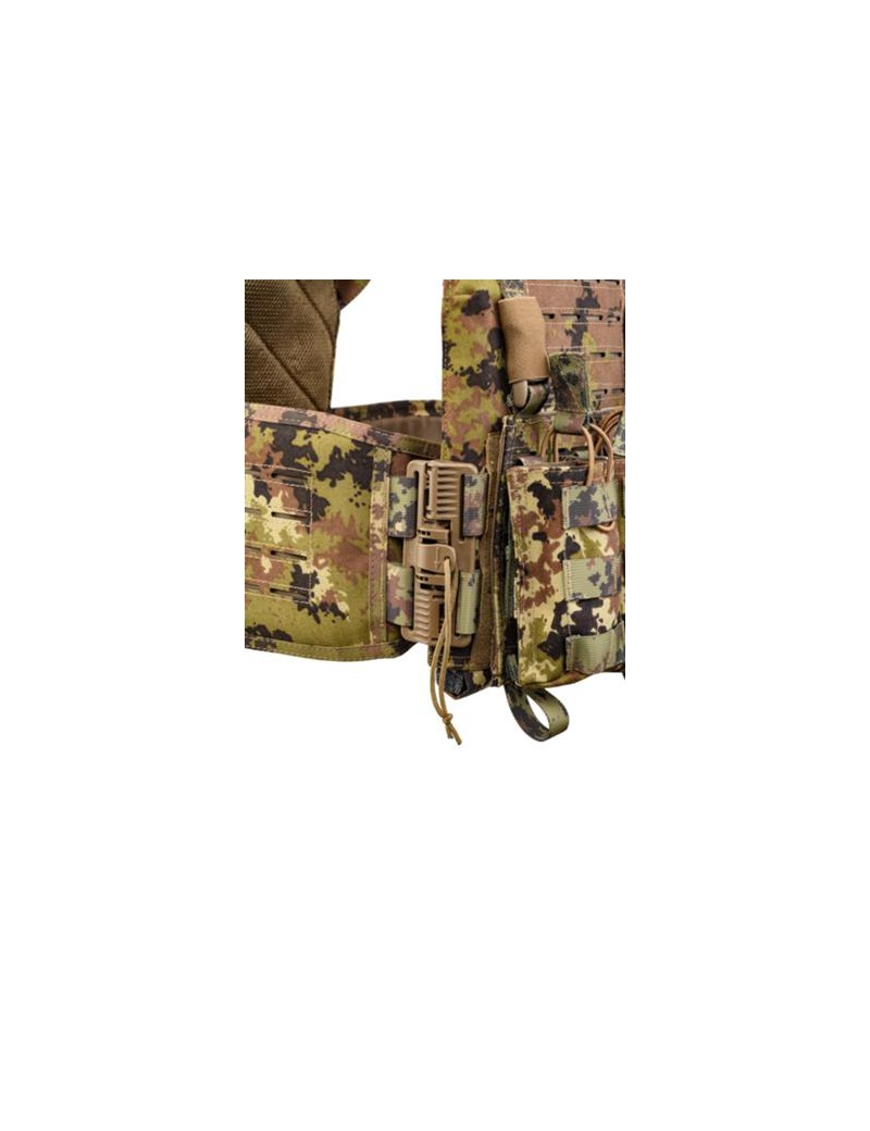 DEFCON 5 STORM PLATE CARRIER CON SISTEMA DE LIBERACIÓN RÁPIDA + TRIPLE BOLSILLO MAG. VERDE [D5-BAV23 OD]
