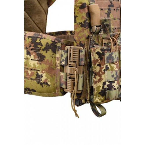 DEFCON 5 STORM PLATE CARRIER WITH QUICK RELEASE SYSTEM + TRIPLE MAG. POUCH GREEN [D5-BAV23 OD]