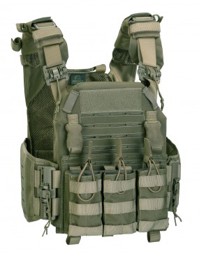 DEFCON 5 STORM PLATE CARRIER MIT QUICK RELEASE SYSTEM + TRIPLE MAG. BEUTEL...