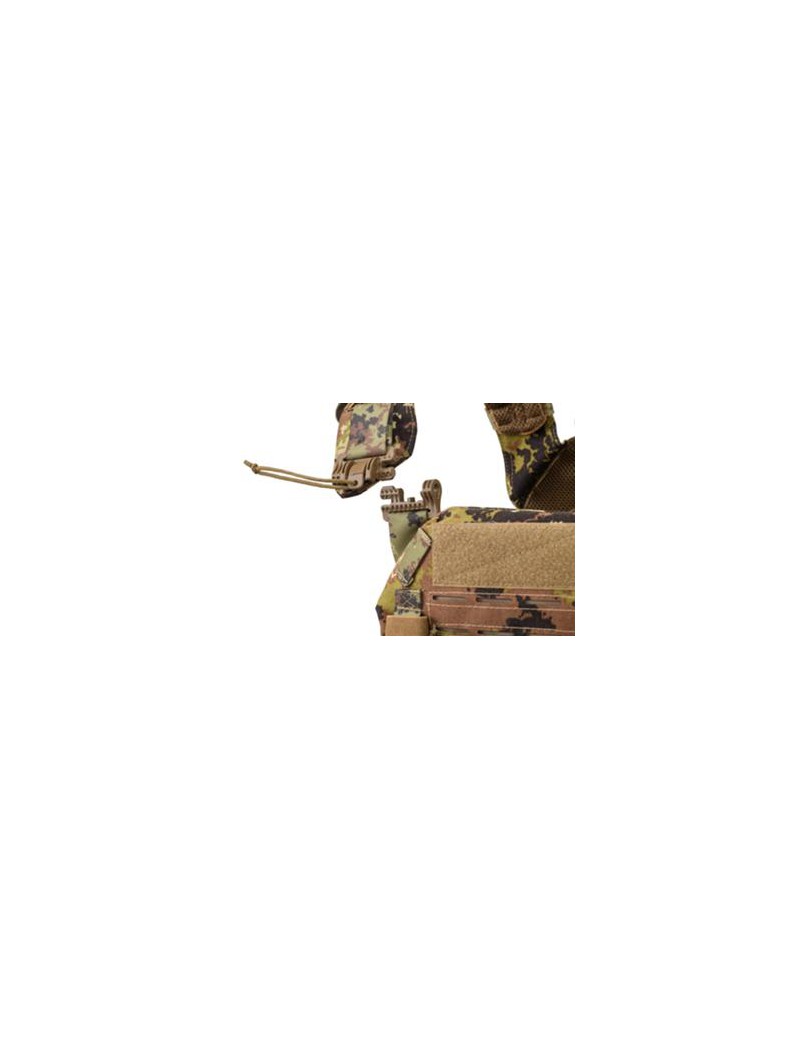 DEFCON 5 STORM PLATE CARRIER MIT QUICK RELEASE SYSTEM + TRIPLE MAG. BEUTEL ITALIAN- CAMO [D5-BAV23 VI]