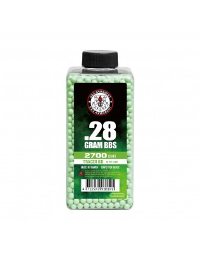 G&G BALINES TRAZADORES 0.28G BOTELLA 2700 BB VERDES [G07268]