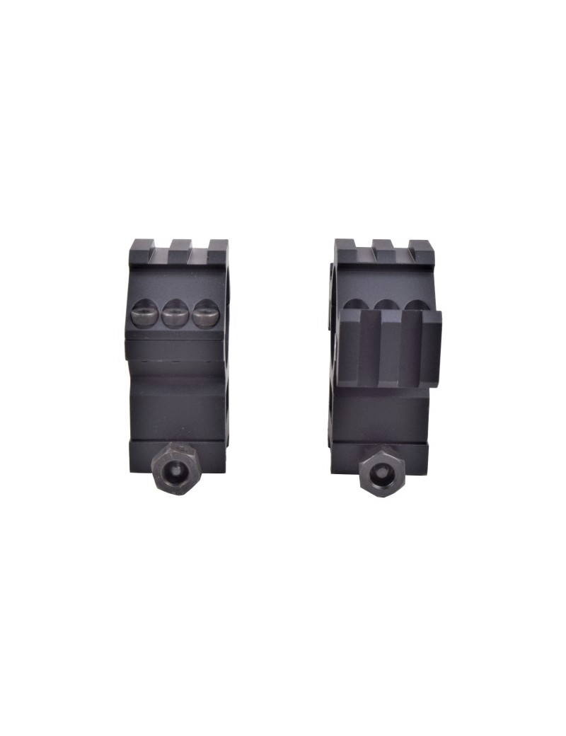 BIG DRAGON SOPORTE PARA OPTICAS  DIAMETRO DE 30MM PARA WEAVER RAIL NEGRO [BD-9168]