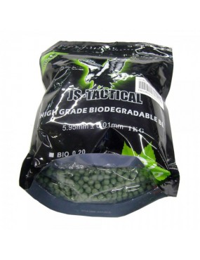 JS-TACTICAL PELLETS À BILLES BIODÉGRADABLES 0,23G VERT [JS-BIO0.23V]