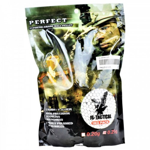 JS-TACTICAL PRÄZISIONSKUGELPELLETS 0,25G WEISS [JS-BBPERF 0,25]