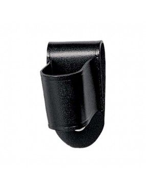 VEGA HOLSTER BLACK LEATHER FLASHLIGHT HOLDER [1V32N]