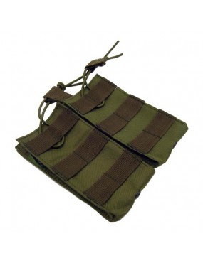 ROYAL GREEN DOUBLE MAGAZINE POUCH 5.56 FOR BELT-TACTICAL [RP-1098-V]