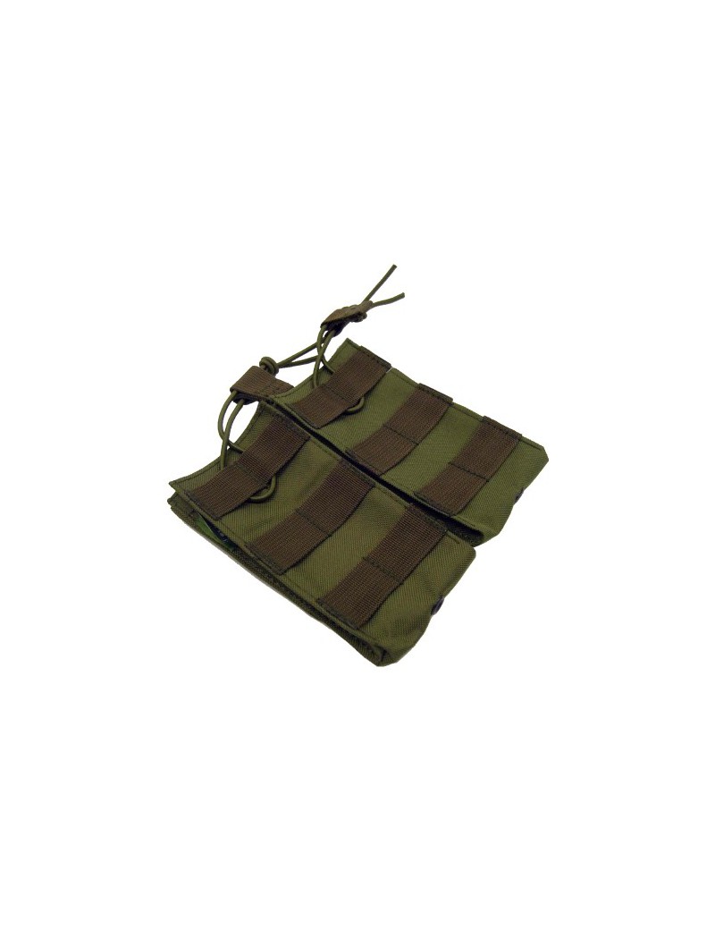 ROYAL GREEN DOUBLE MAGAZINE POUCH 5.56 FOR BELT-TACTICAL [RP-1098-V]