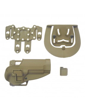 ROYAL RIGID HOLSTER TAN FOR BERETTA 92-98 [HM9-T]