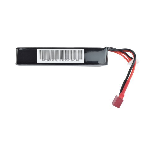 FUEL BATTERIE LI-PO 11,1 V X 1300 MAH 20C STICK CONNECTEUR DEANS [FL-11.1X1300-DE]