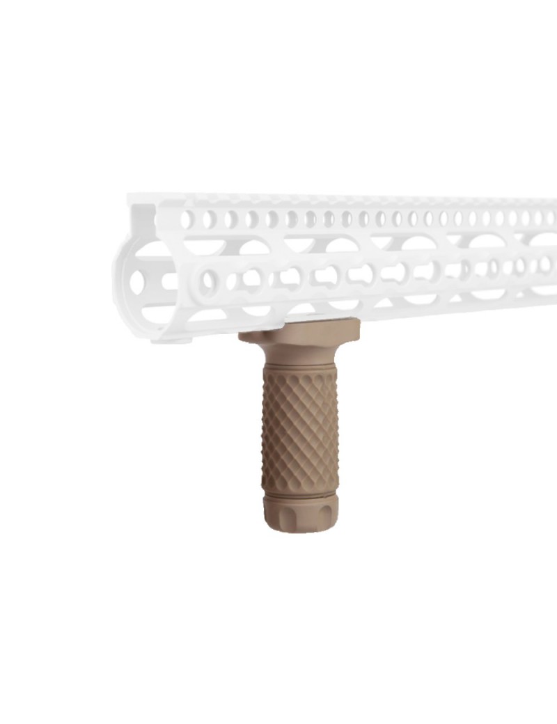 BIG DRAGON IMPUGNATURA CORTA CON GOLFBALL PATTERN PER SISTEM KEYMOD DARK EARTH [BD-9000A]