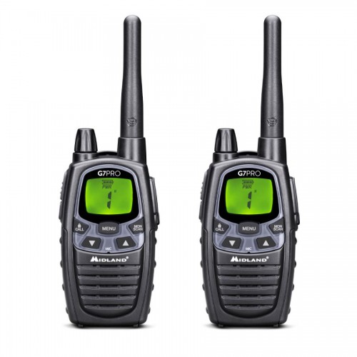 MIDLAND PAIR OF PMR-LPD DUAL-BAND TRANSCEIVERS G7 PRO [C1090.13]