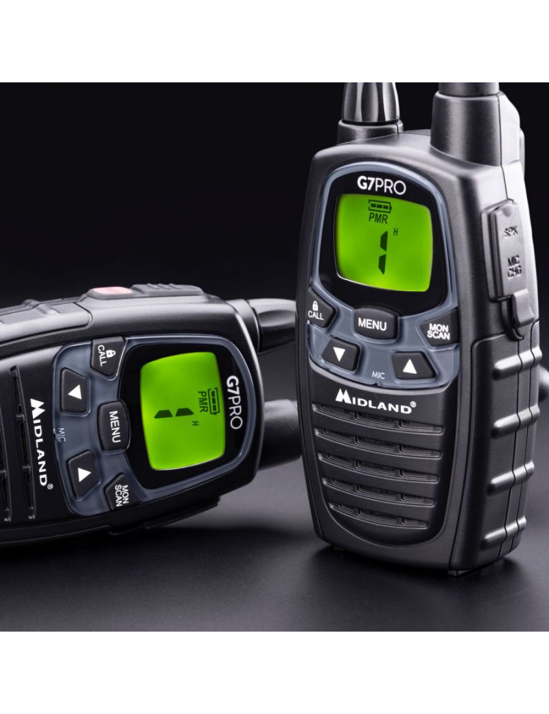 MIDLAND COPPIA RICETRASMETTITORI G7 PRO BI-BANDA PMR&LPD [C1090.13]