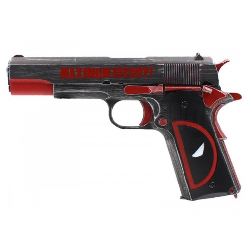 AW CUSTOM PISTOLA A GAS 1911 DEAD POOL NE2201 FULL METAL [29388]