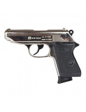 BRUNI PISTOLA A SALVE NEW POLICE CALIBRO 9MM SILVER [BR-2001N]