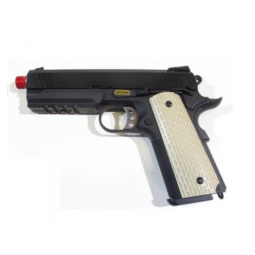 C45 BLACK 3.8 TACTICAL GAS SCARRELLANTE FULL METAL [W053B]